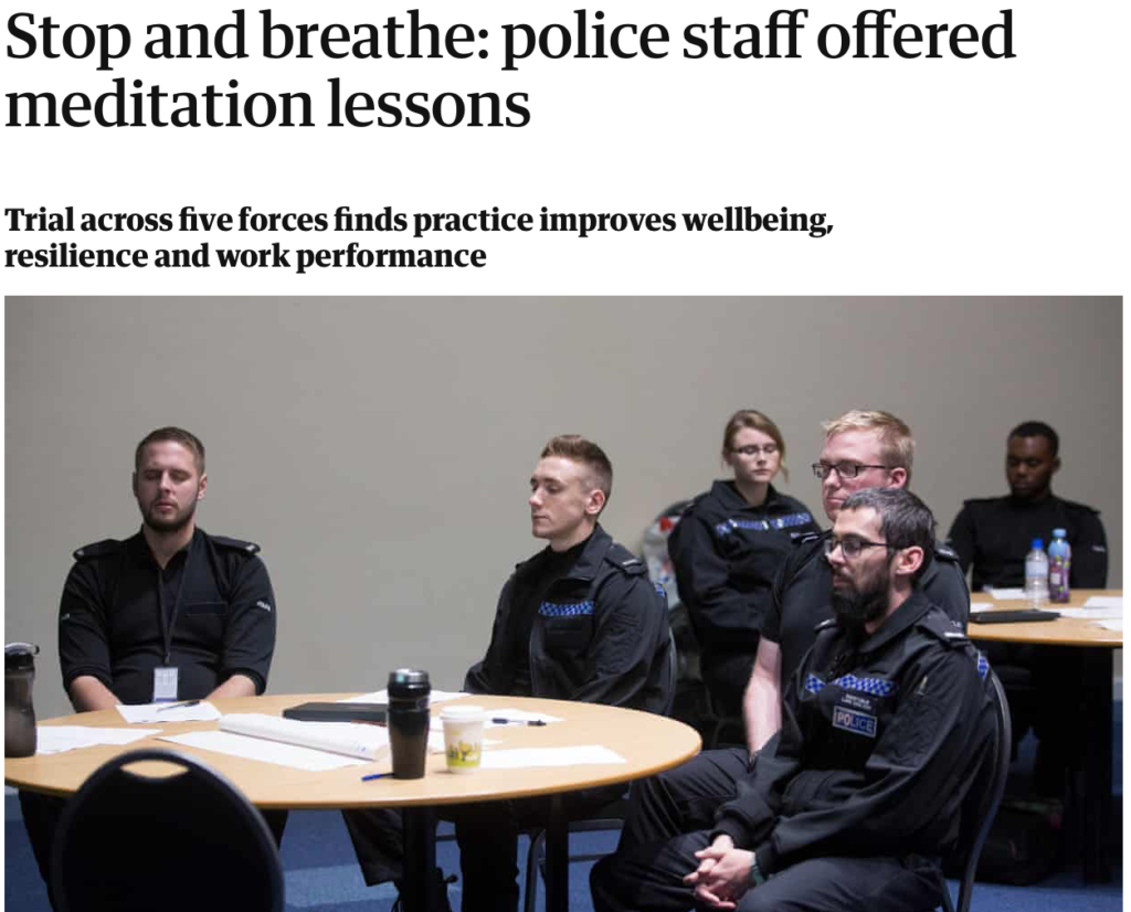police mindfulness mental health